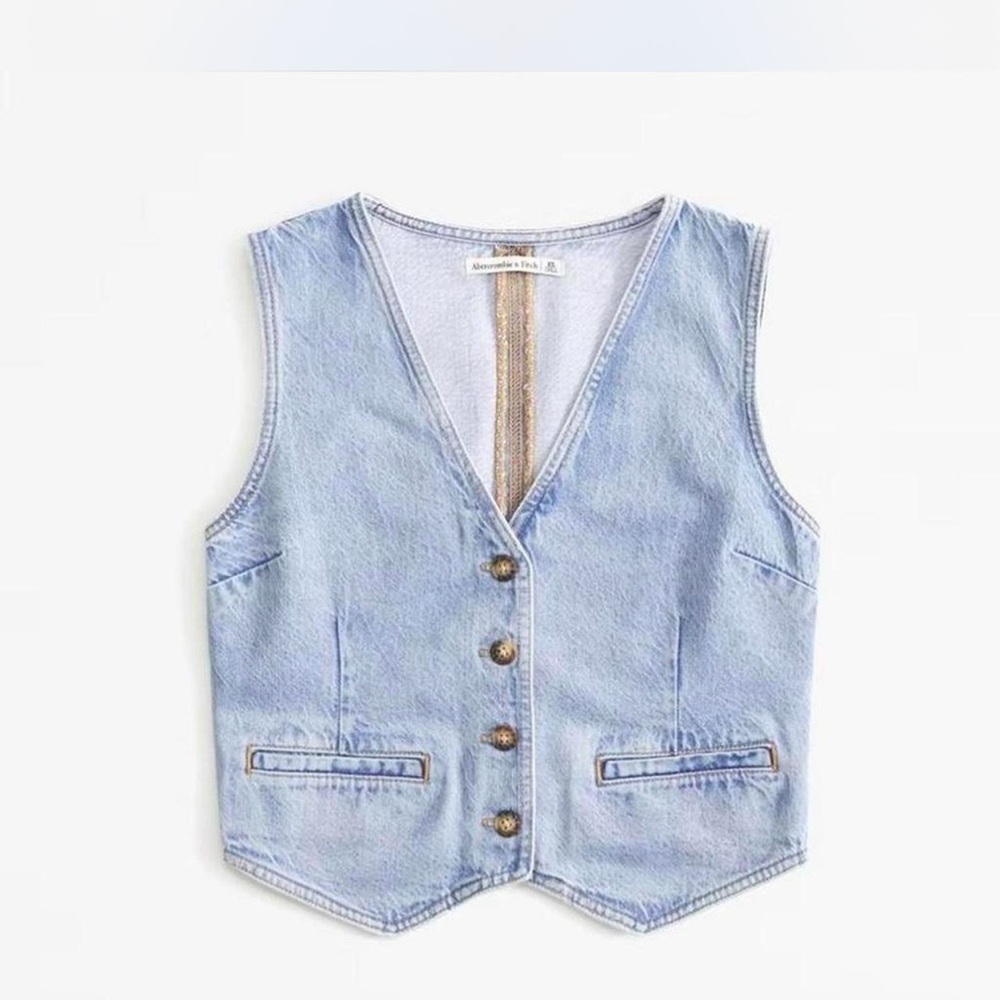 Abercrombie & Fitch Mara Denim Vest